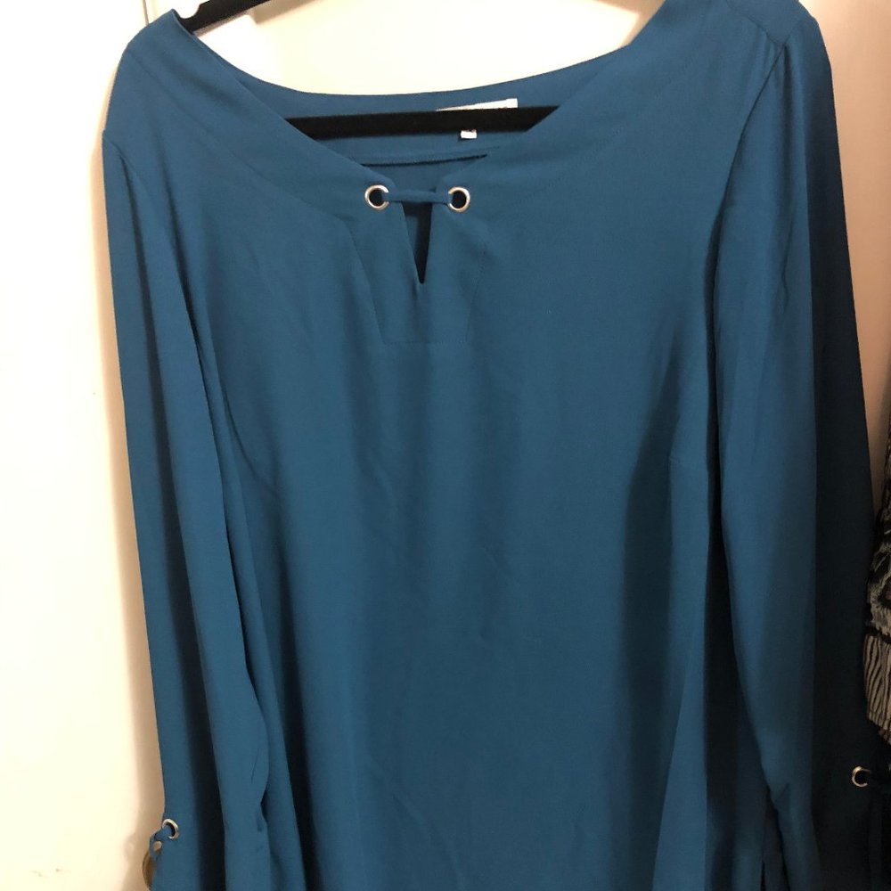 Deep teal Blouse Violet + Claire